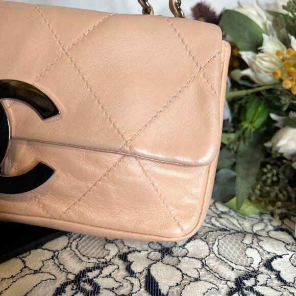 Authentic CHANEL Vintage Quilted Extra Large Jumbo Flap Bag White Nappa Leather - Picture 8 of 12